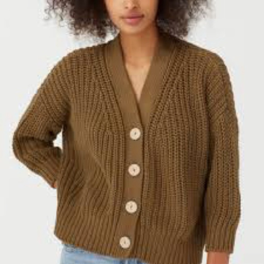 Babaa no18 cardigan in Irish Moss